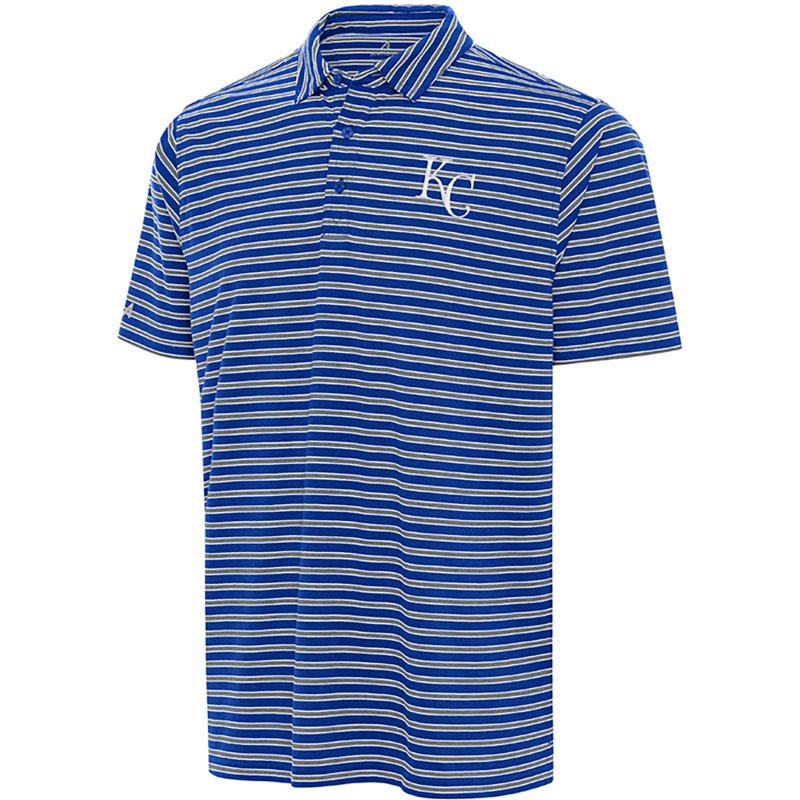 Antigua Men's Kansas City Royals Glide Short Sleeve Polo Shirt