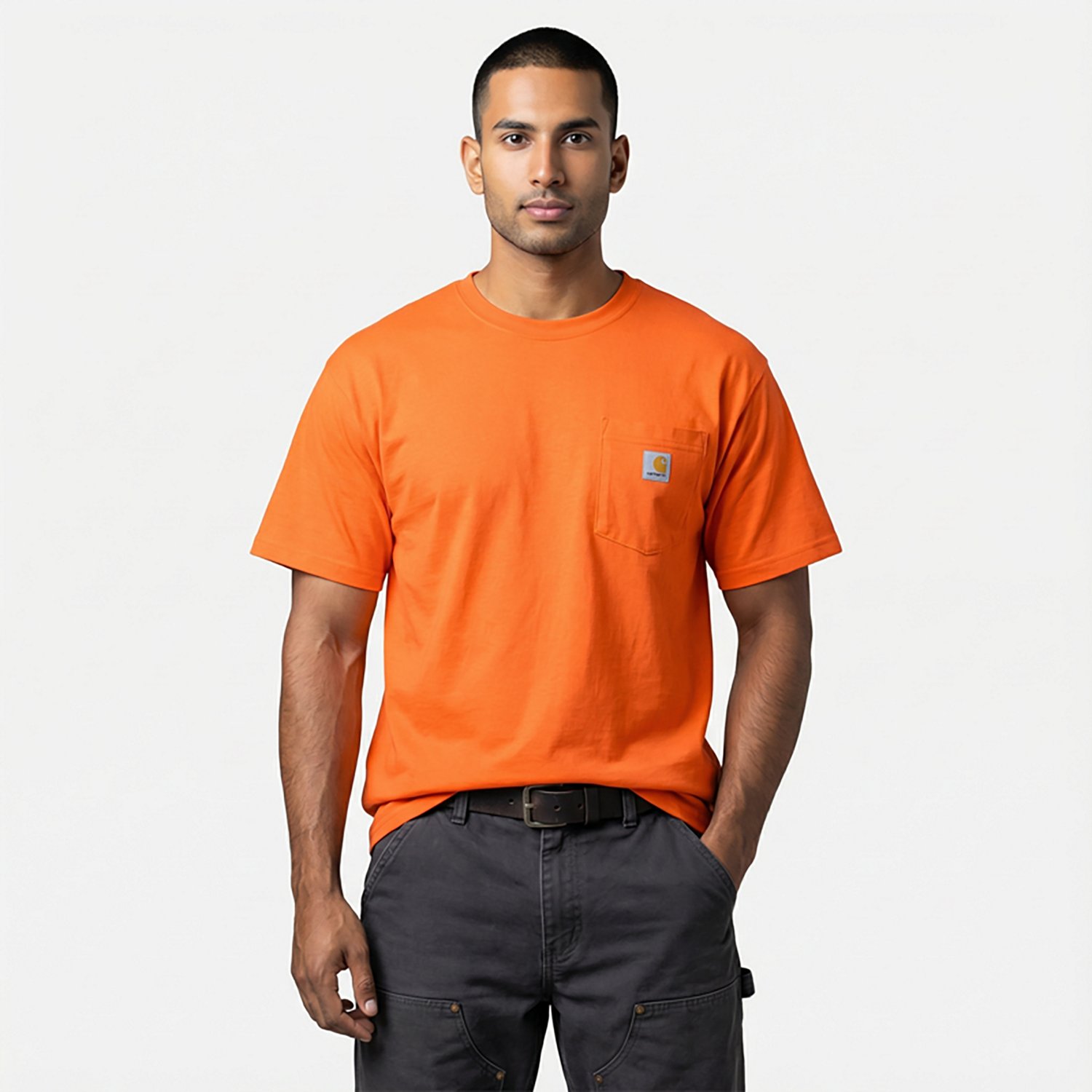 Carhartt Men's K87 Short Sleeve Workwear Pocket T-shirt                                                                          - view number 2