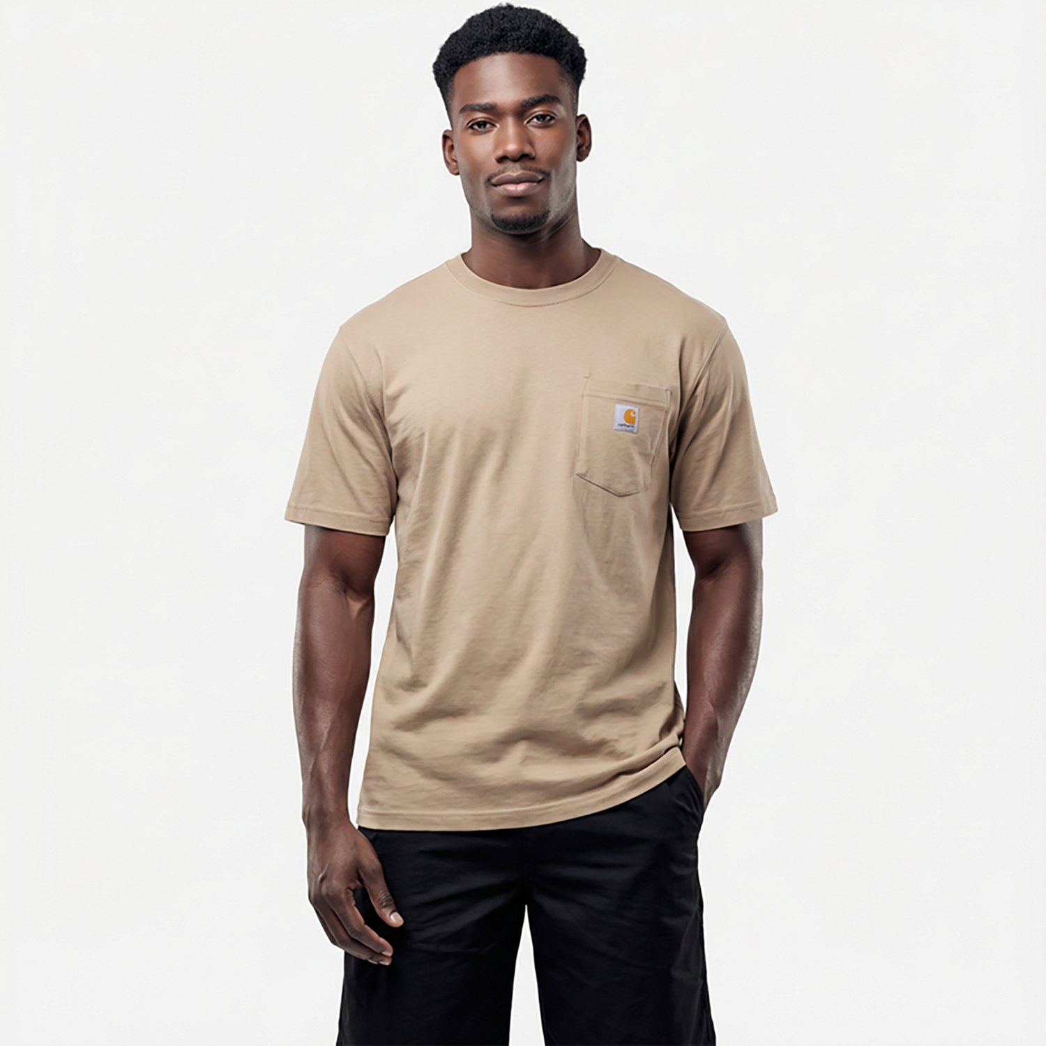 Carhartt Men's K87 Short Sleeve Workwear Pocket T-shirt                                                                          - view number 2