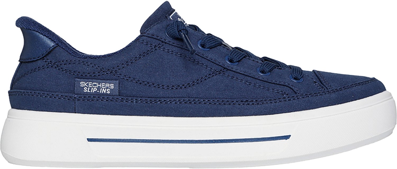 SKECHERS Women's Bobs Social Canvas Slip In Shoes