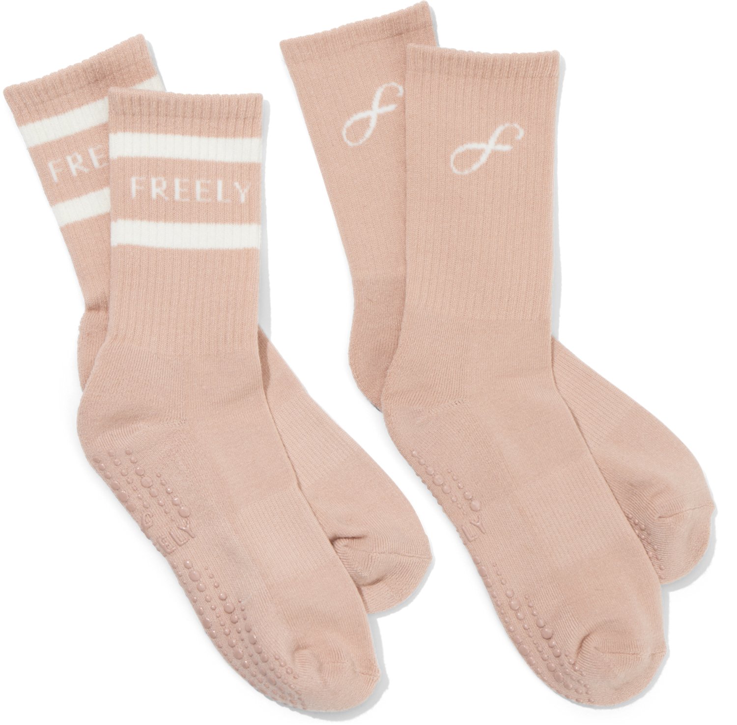 Freely Non Slip Performance Grip Crew Socks