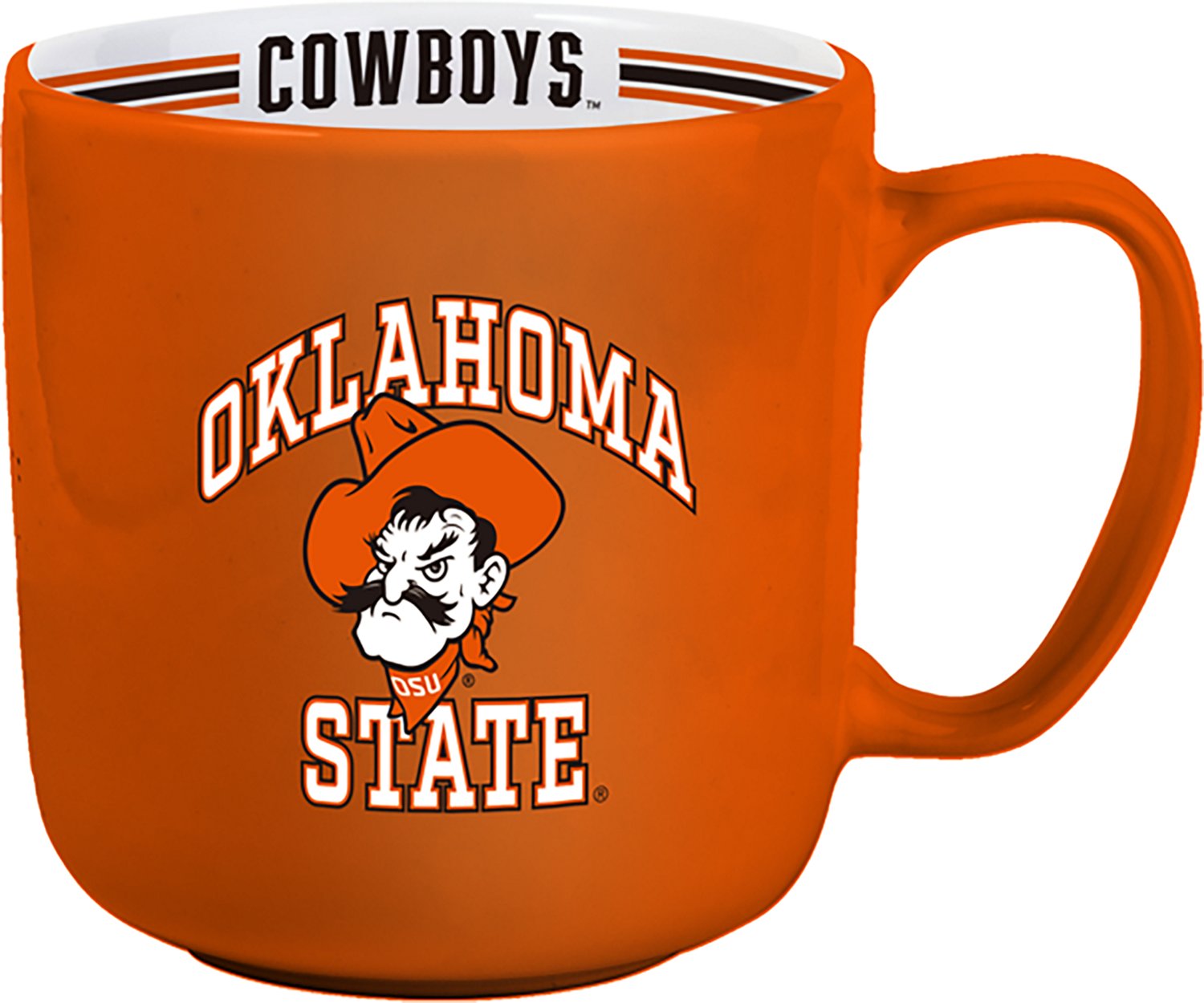 Logo Brands Oklahoma State University 15 oz Stripe Mug