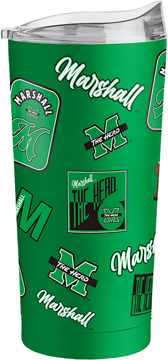 Logo Brands Marshall University Dreamweave 20 oz Powder Coat Tumbler