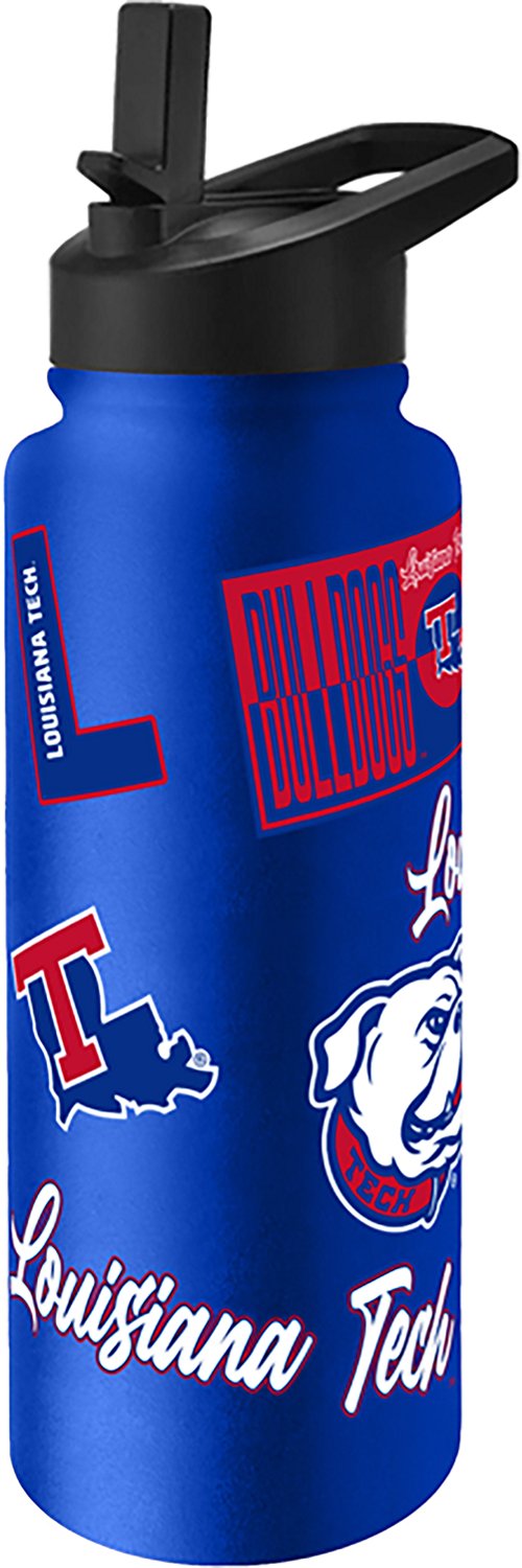 Logo Brands Louisiana Tech University 34 oz Quencher Bottle