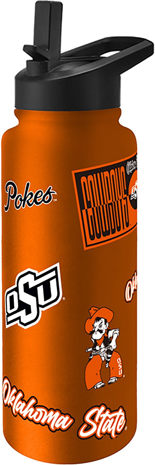 Logo Brands Oklahoma State University 34 oz Quencher Bottle