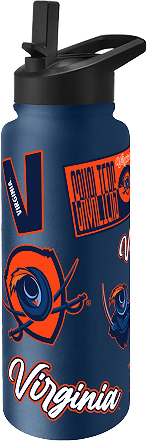 Logo Brands University of Virginia Dreamweave 34 oz Quencher Bottle