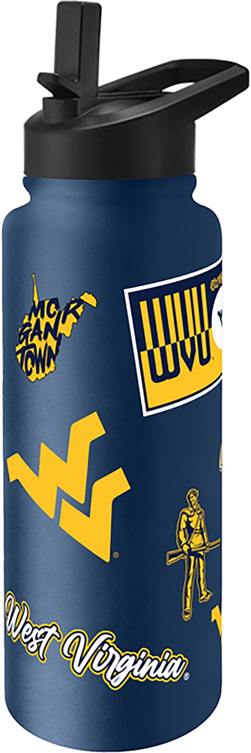 Logo Brands West Virginia University Dreamweave 34 oz Quencher Bottle