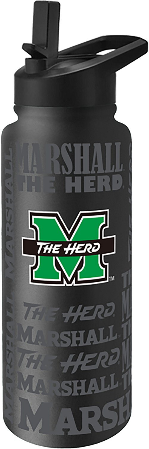 Logo Brands Marshall University Replay 34 oz Quencher Bottle