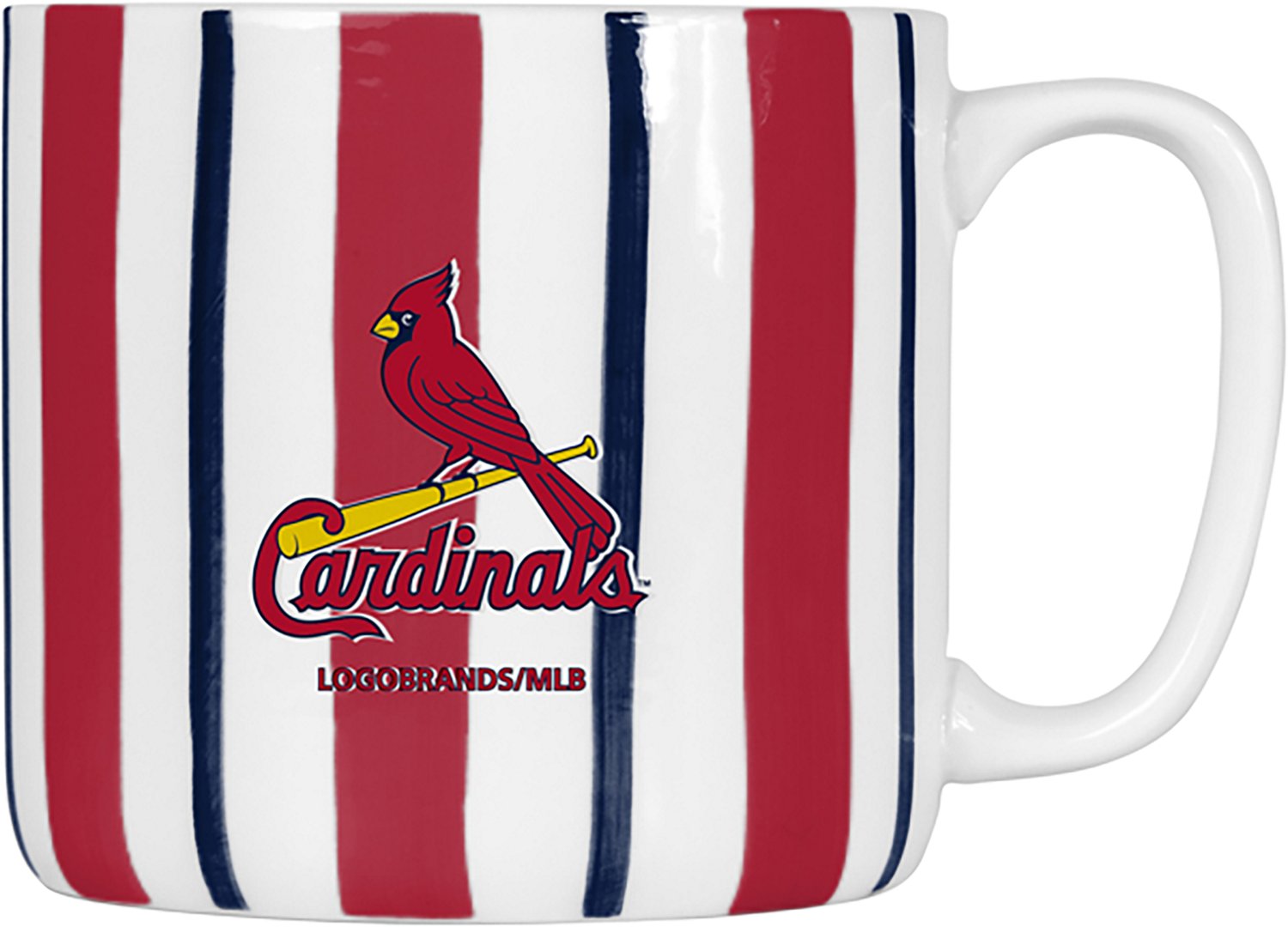 Logo Brands St. Louis Cardinals 16 oz Brushstroke Stripe Mug