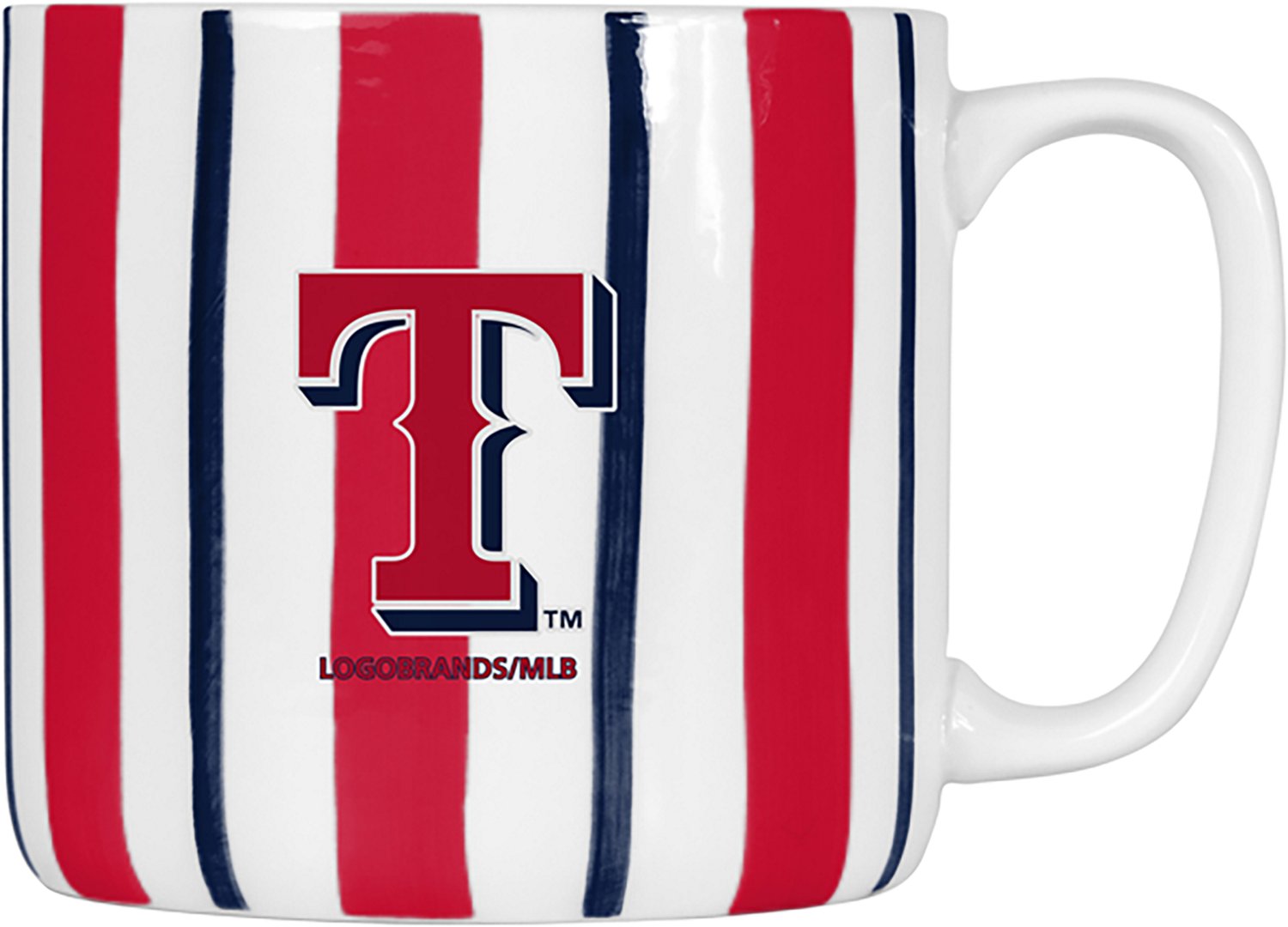 Logo Brands Texas Rangers 16 oz Brushstroke Stripe Mug