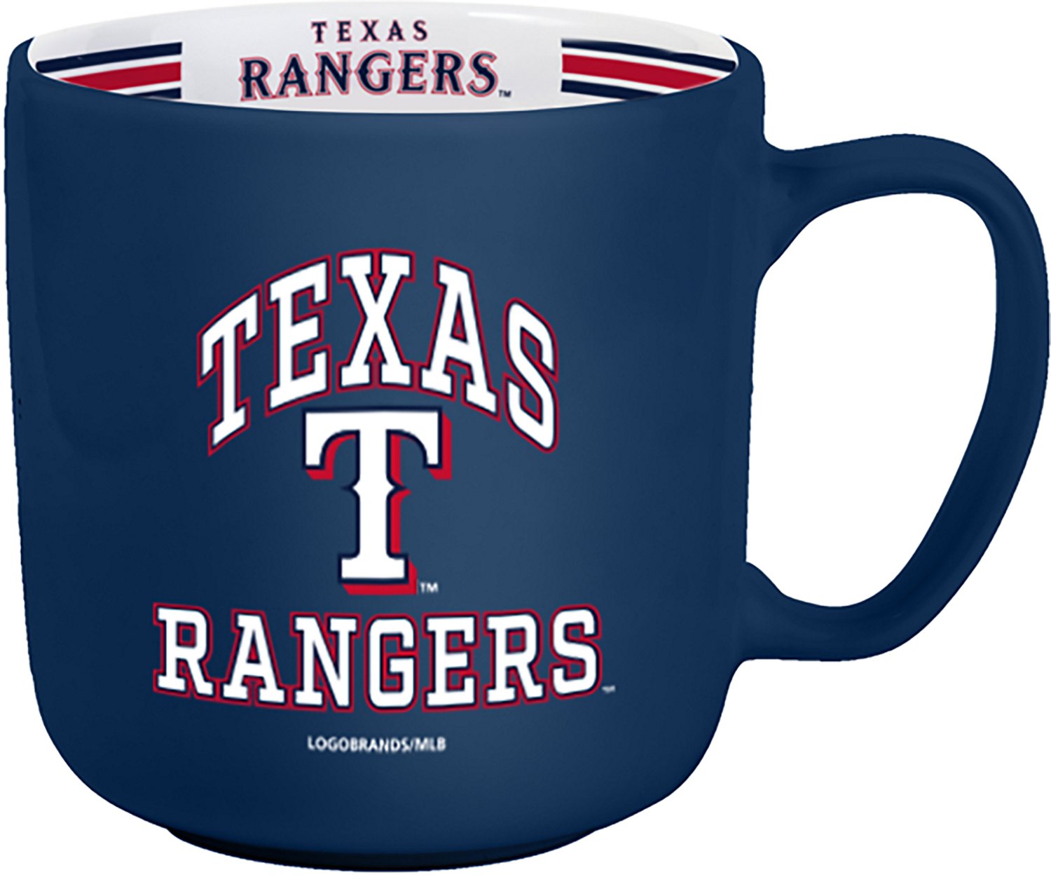 Logo Brands Texas Rangers 15 oz Stripe Mug