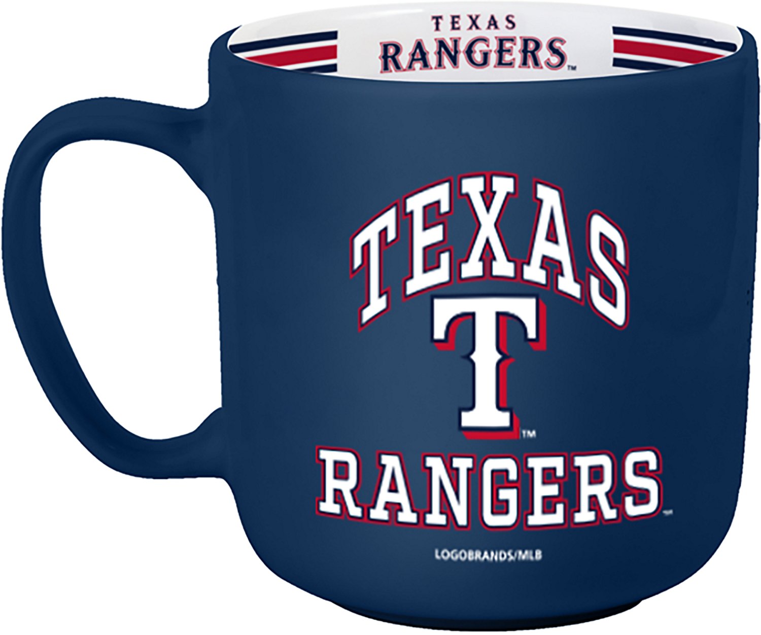 Logo Brands Texas Rangers 15 oz Stripe Mug - view number 2