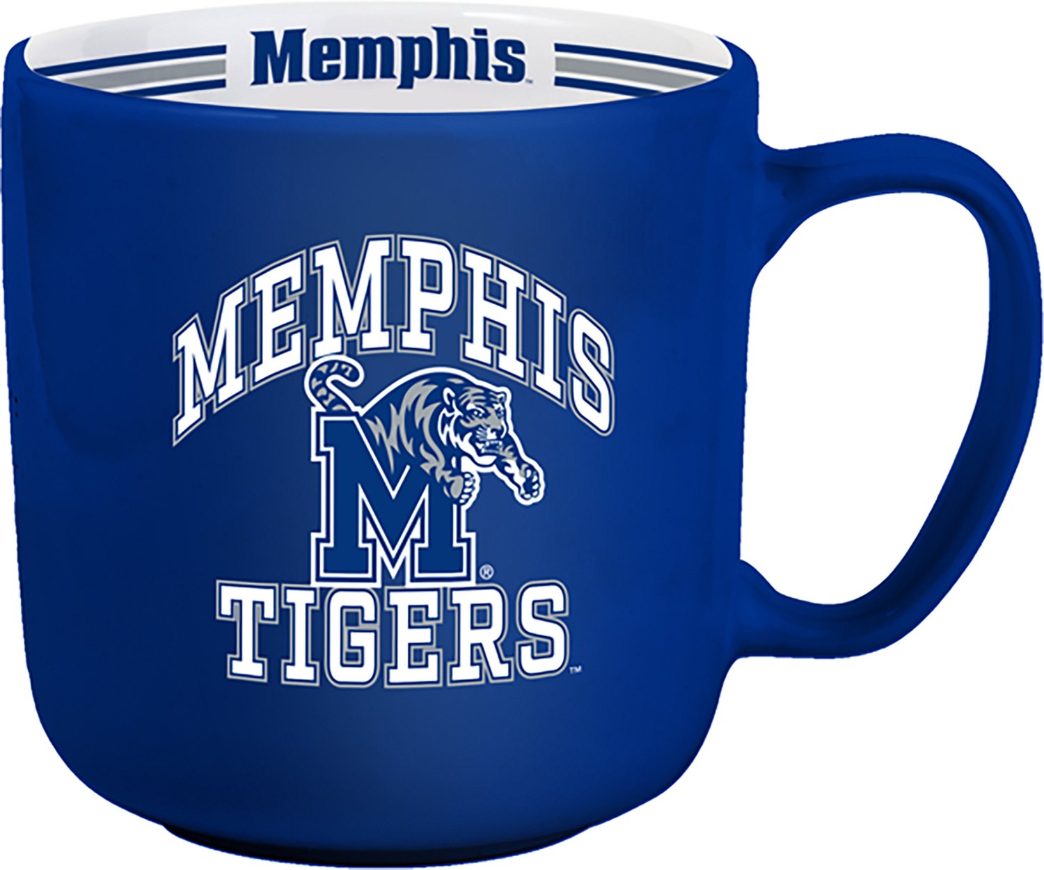 Logo Brands University of Memphis 15 oz Stripe Mug