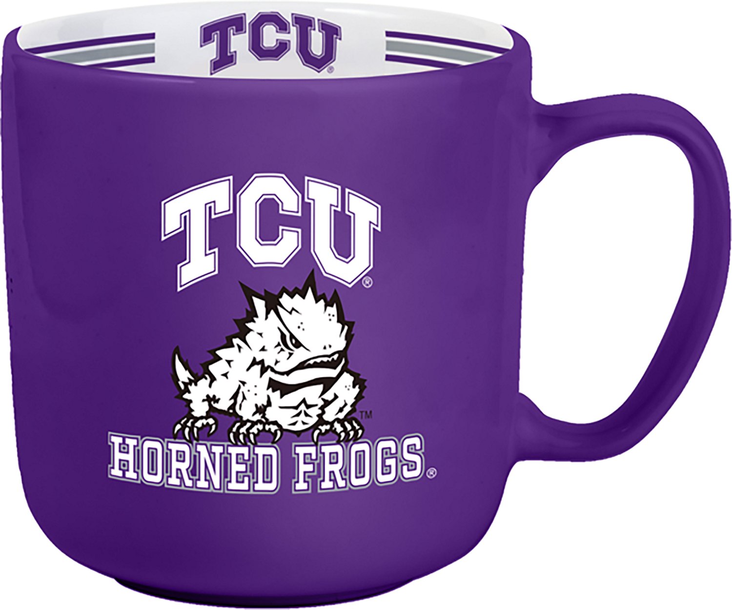 Logo Brands Texas Christian University 15 oz Stripe Mug