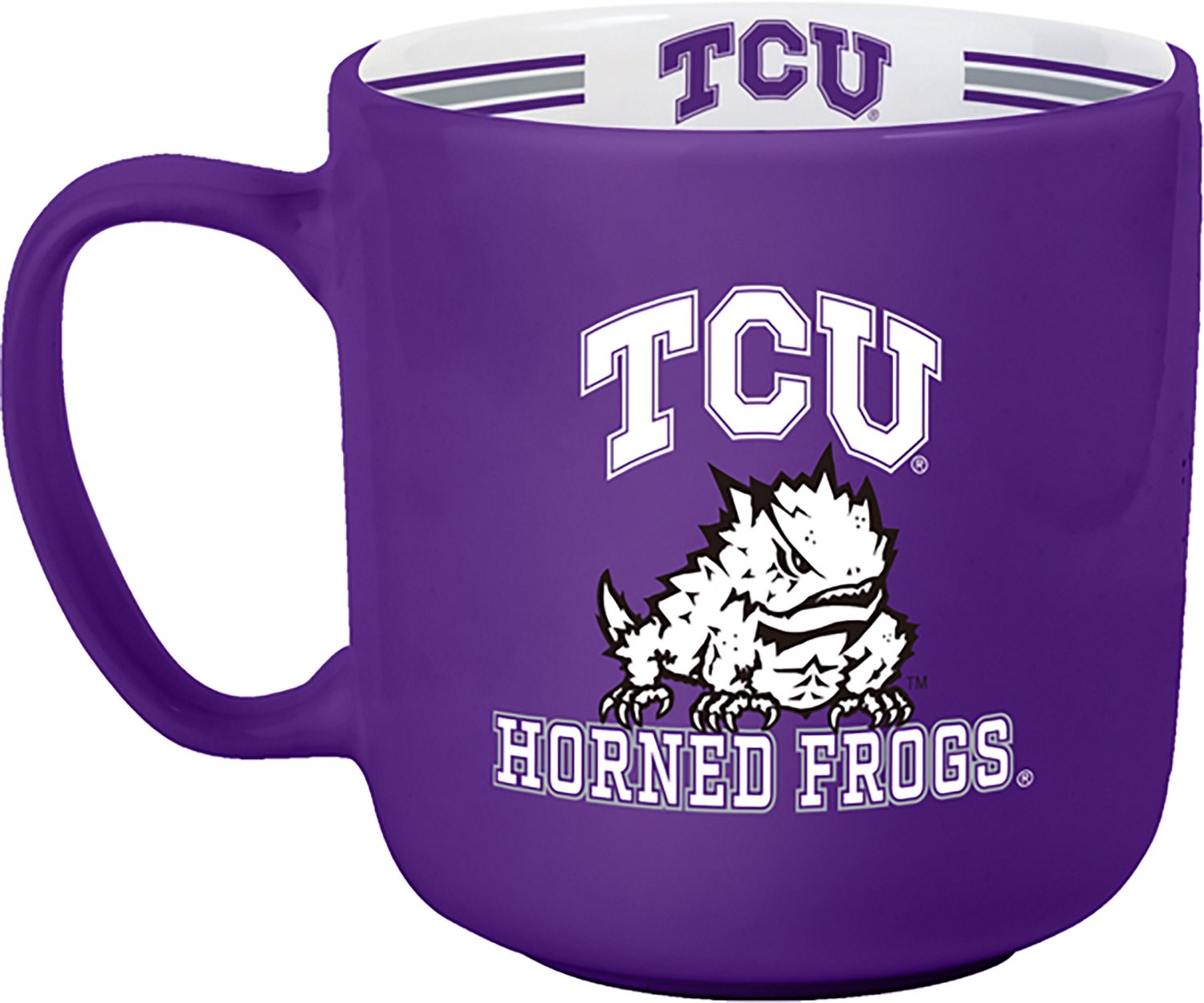 Logo Brands Texas Christian University 15 oz Stripe Mug - view number 2