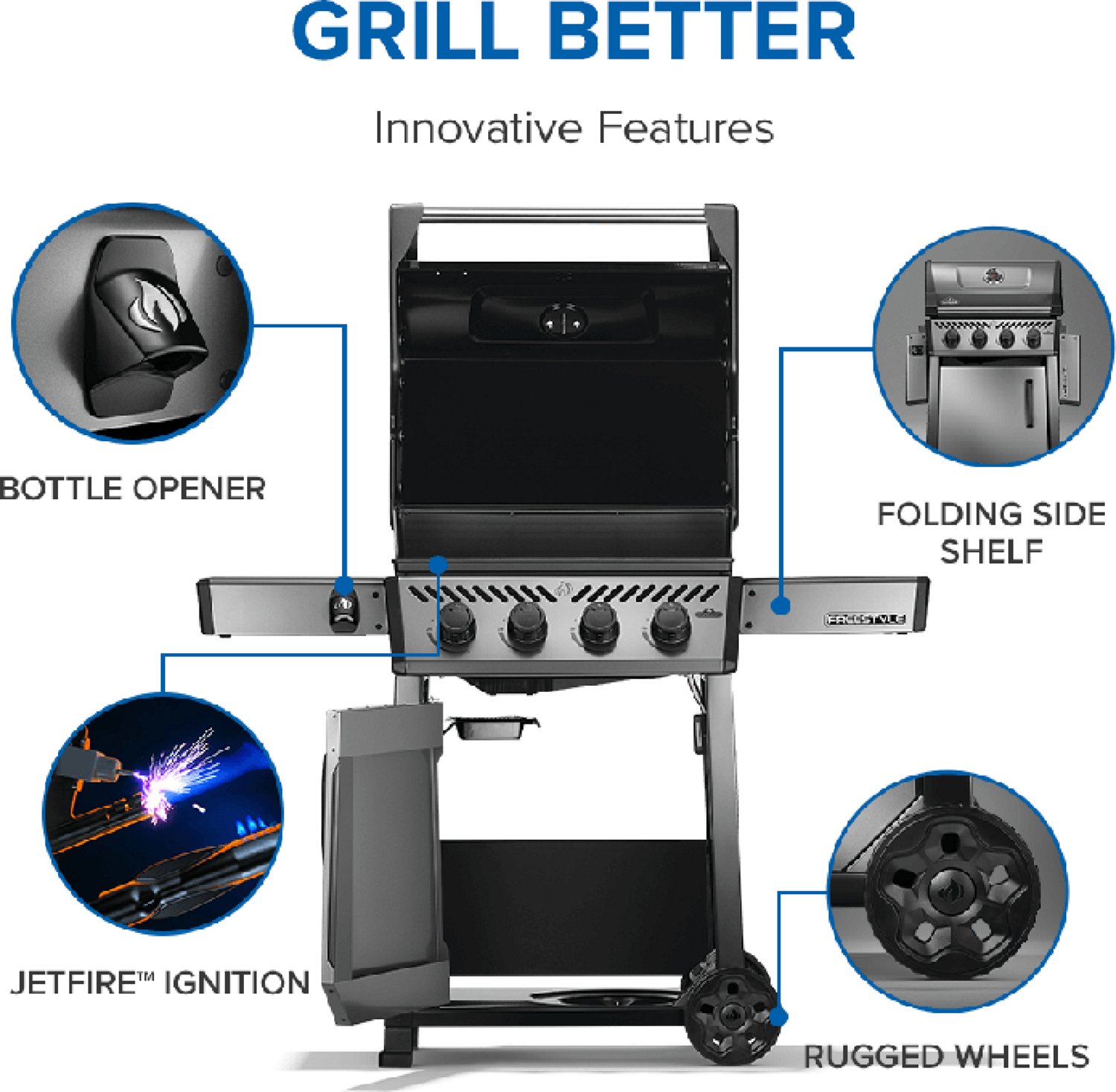 Napoleon Freestyle 425 4-Burner Propane Gas Grill - view number 5