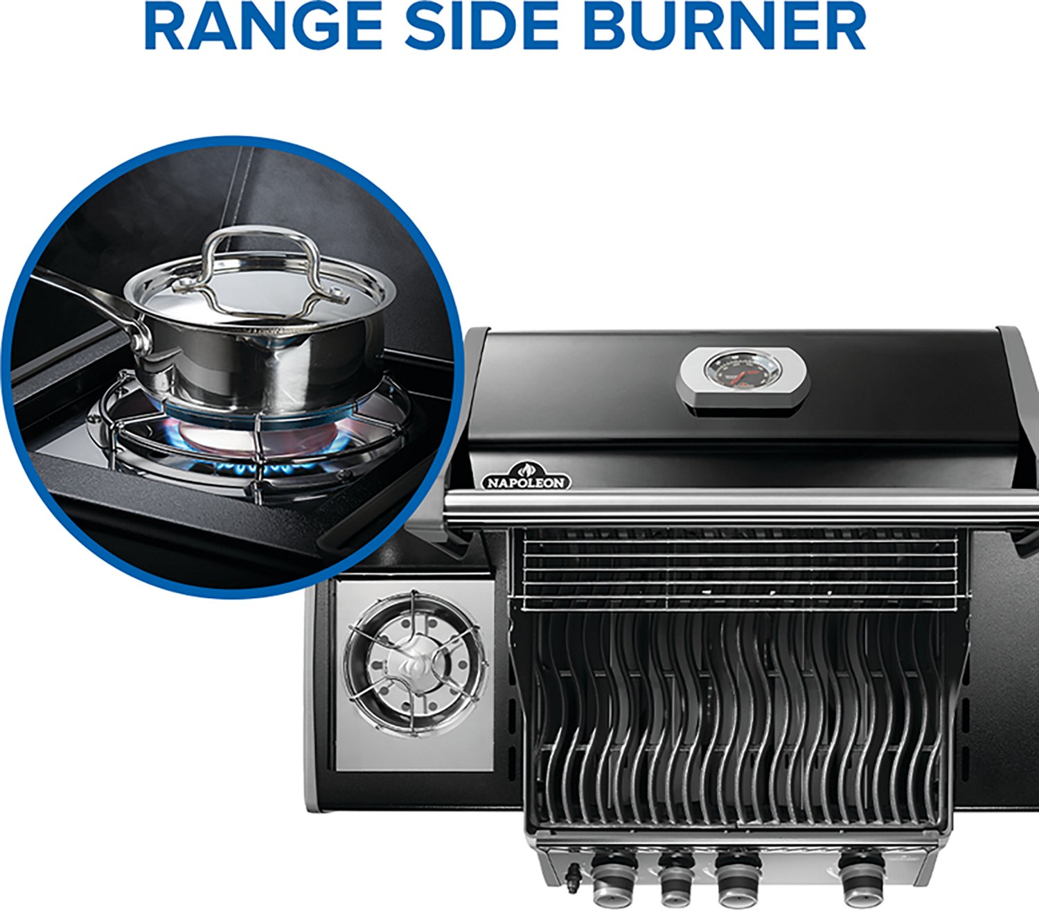 Napoleon Rogue 425 3-Burner Natural Gas Grill with Range Side Burner - view number 7
