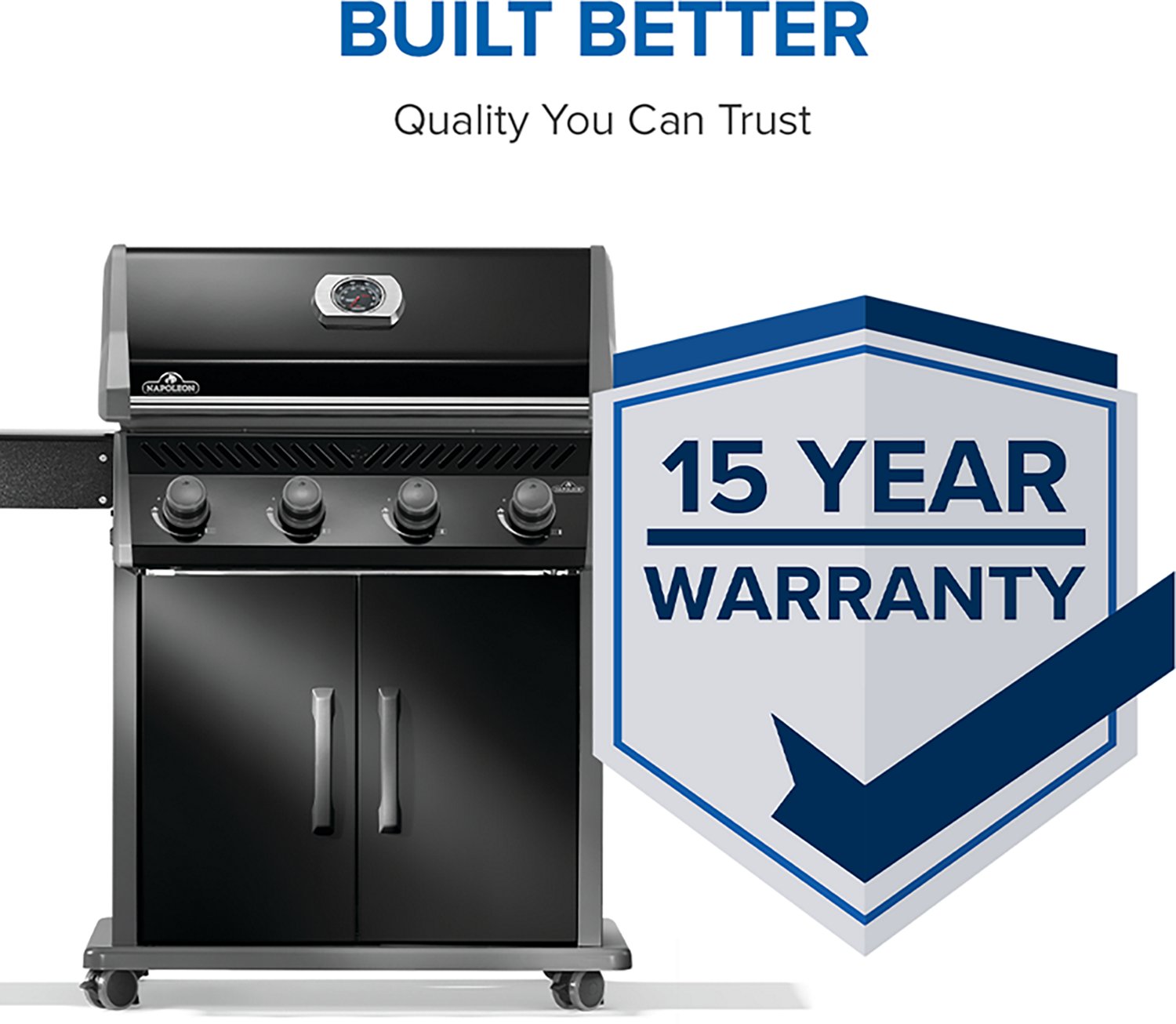 Napoleon Rogue 525 4-Burner Natural Gas Grill with SS Grids - view number 8