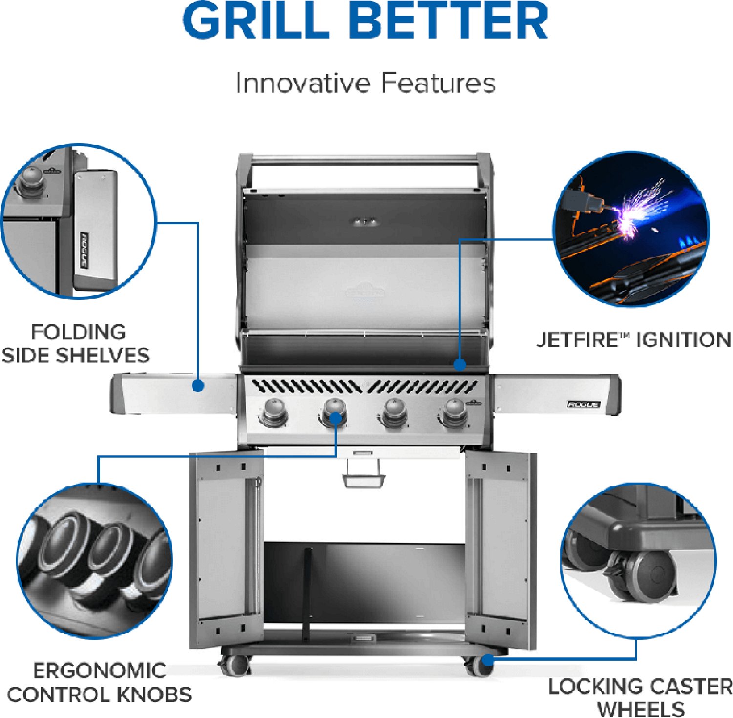 Napoleon Rogue 525 4-Burner Natural Gas Grill - view number 6