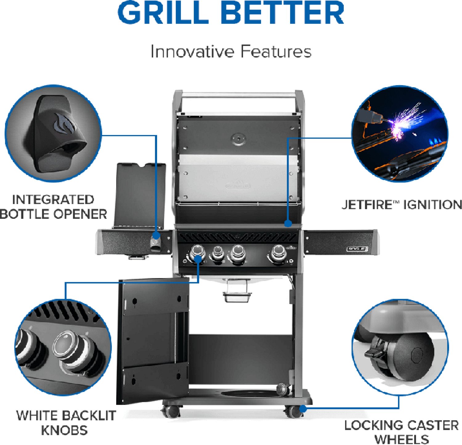 Napoleon Rogue PRO 425 3-Burner Propane Gas Grill - view number 7