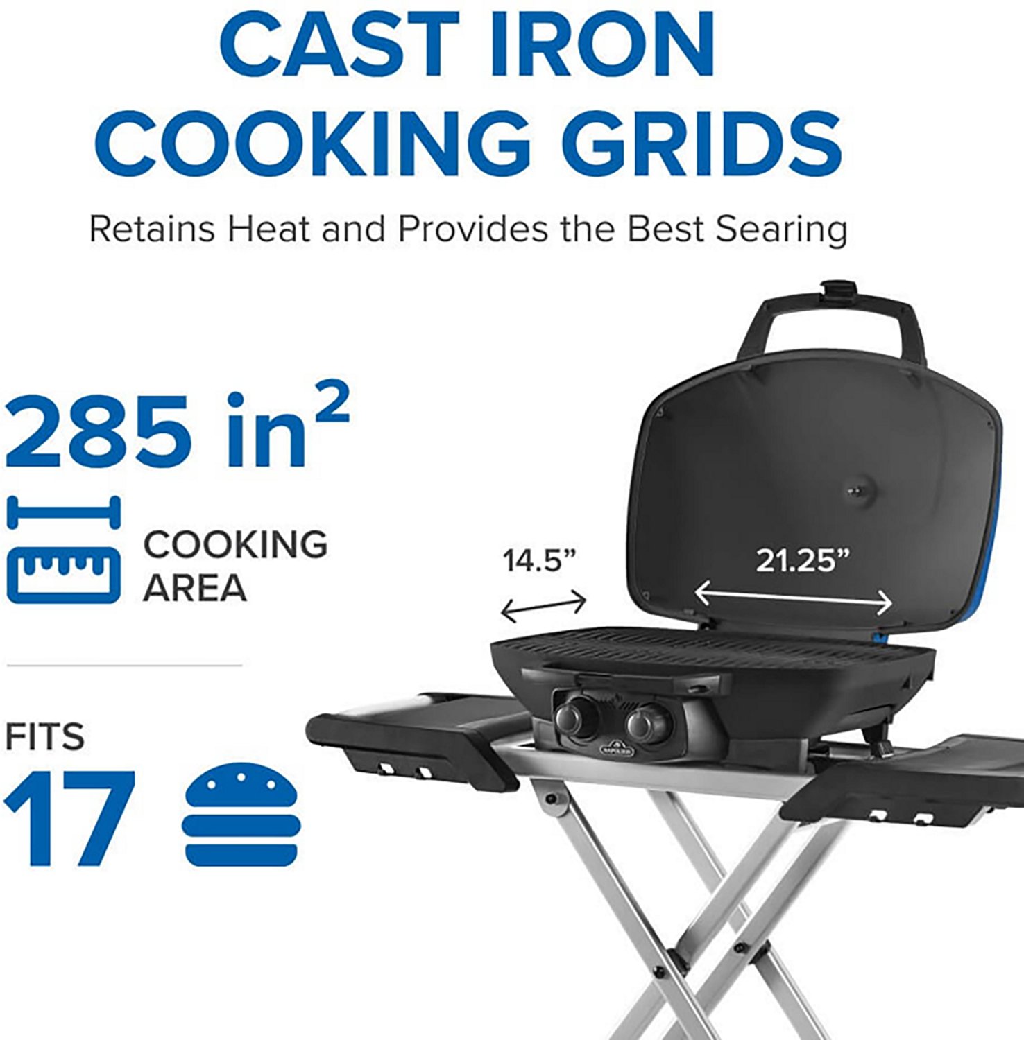 Napoleon TravelQ 285X 1 Burner Portable Propane Gas Grill with Scissor Cart - view number 2