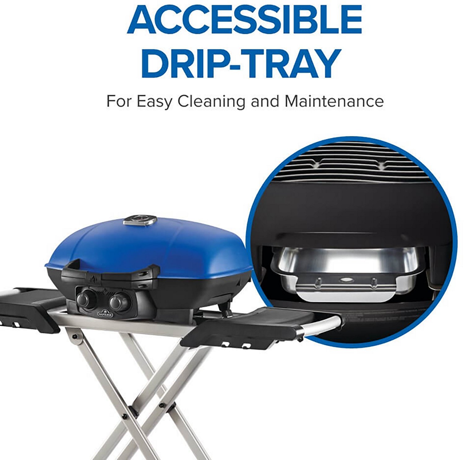 Napoleon TravelQ 285X 1 Burner Portable Propane Gas Grill with Scissor Cart - view number 5