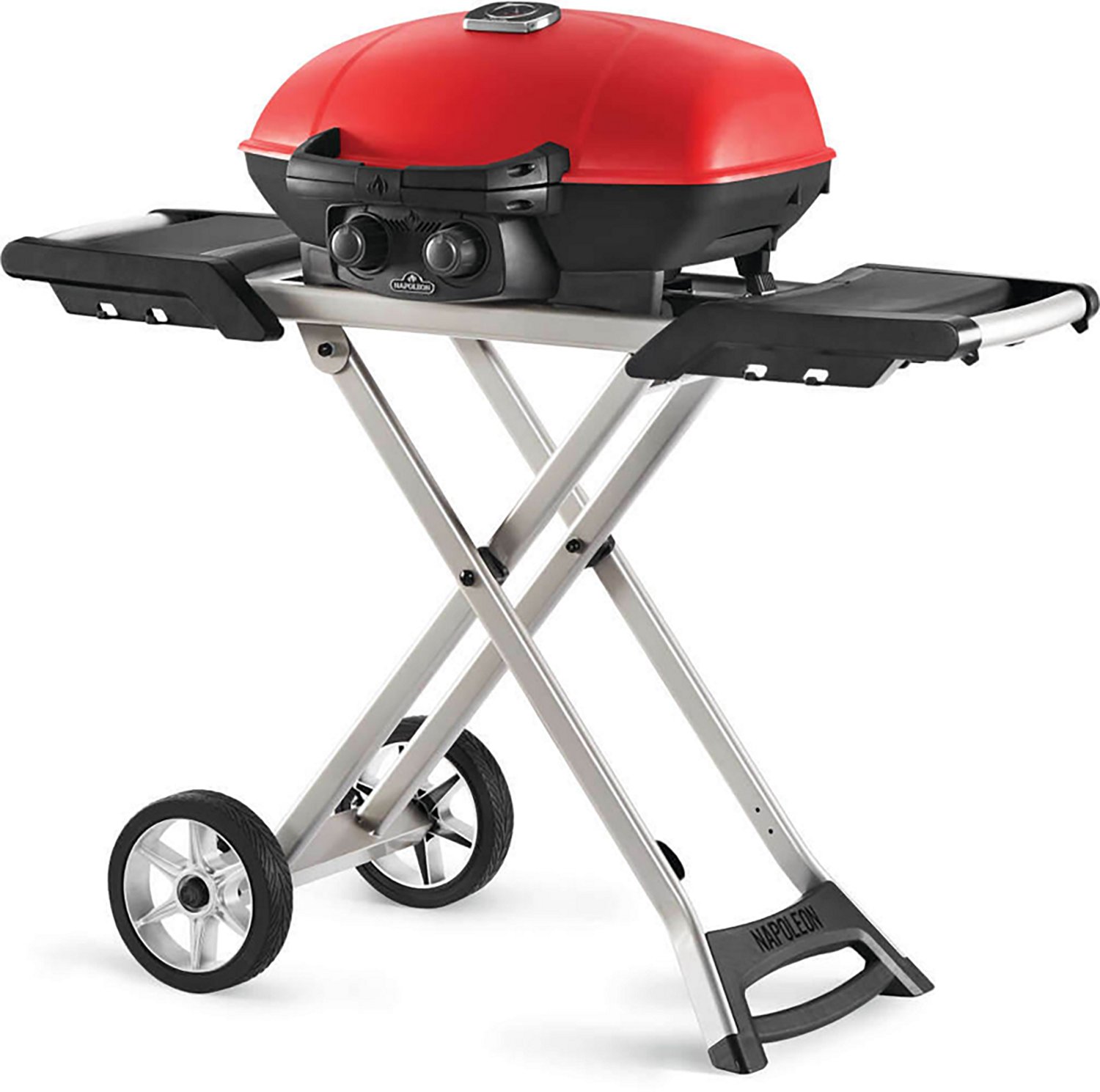 Napoleon TravelQ 285X 1 Burner Portable Propane Gas Grill with Scissor Cart and Griddle - view number 2