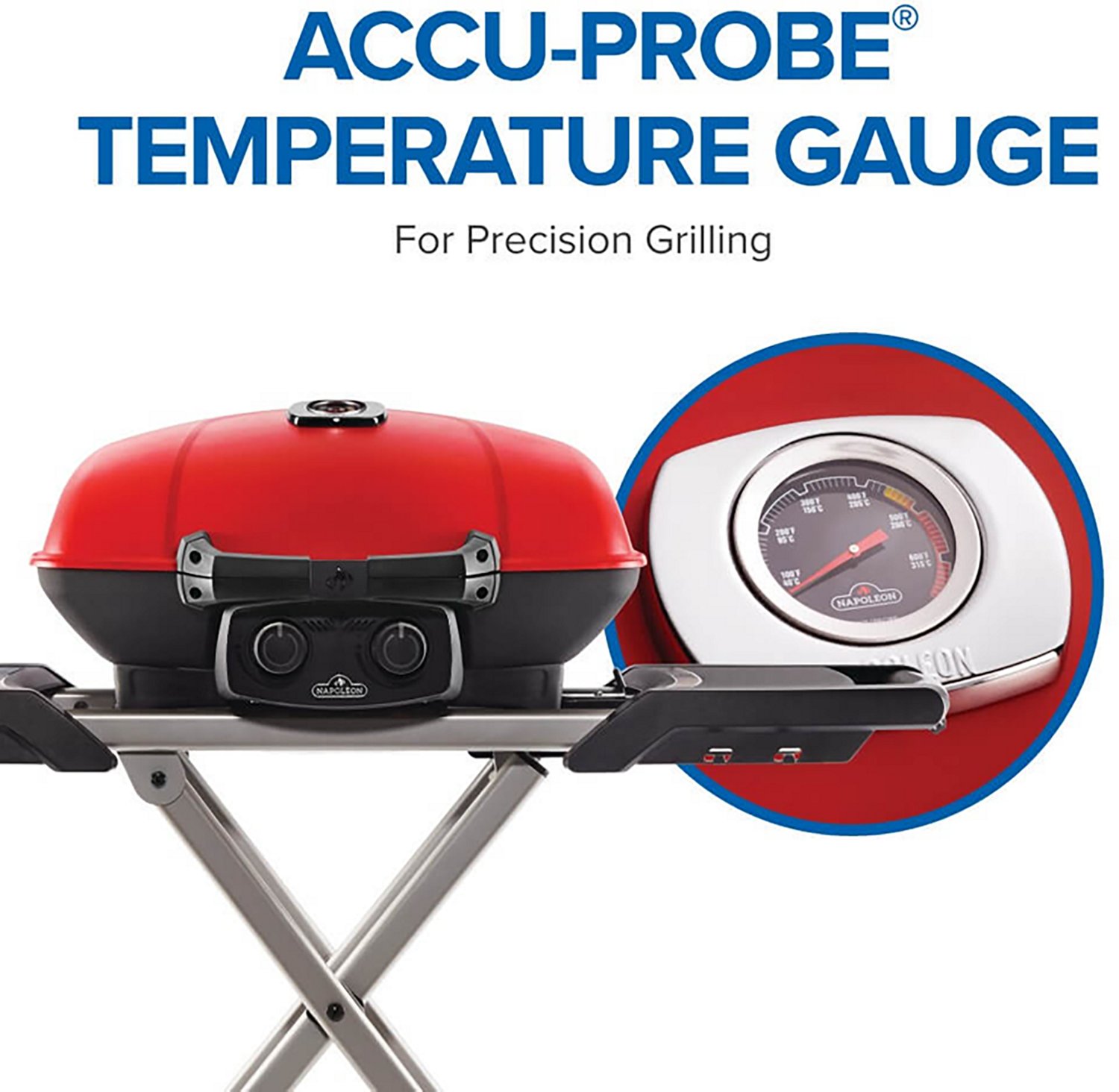 Napoleon TravelQ 285X 1 Burner Portable Propane Gas Grill with Scissor Cart and Griddle - view number 7