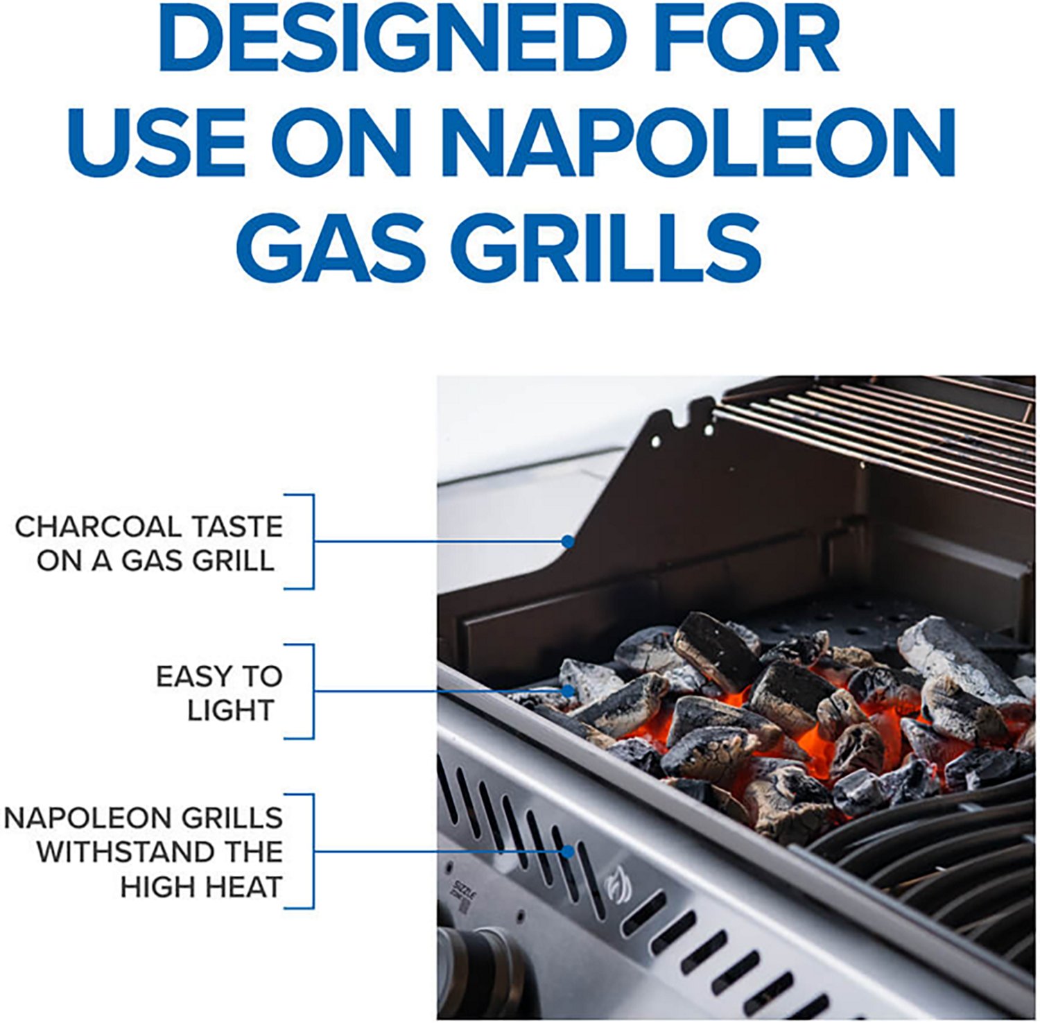 Napoleon Cast Iron Charcoal and BBQ Smoker Tray