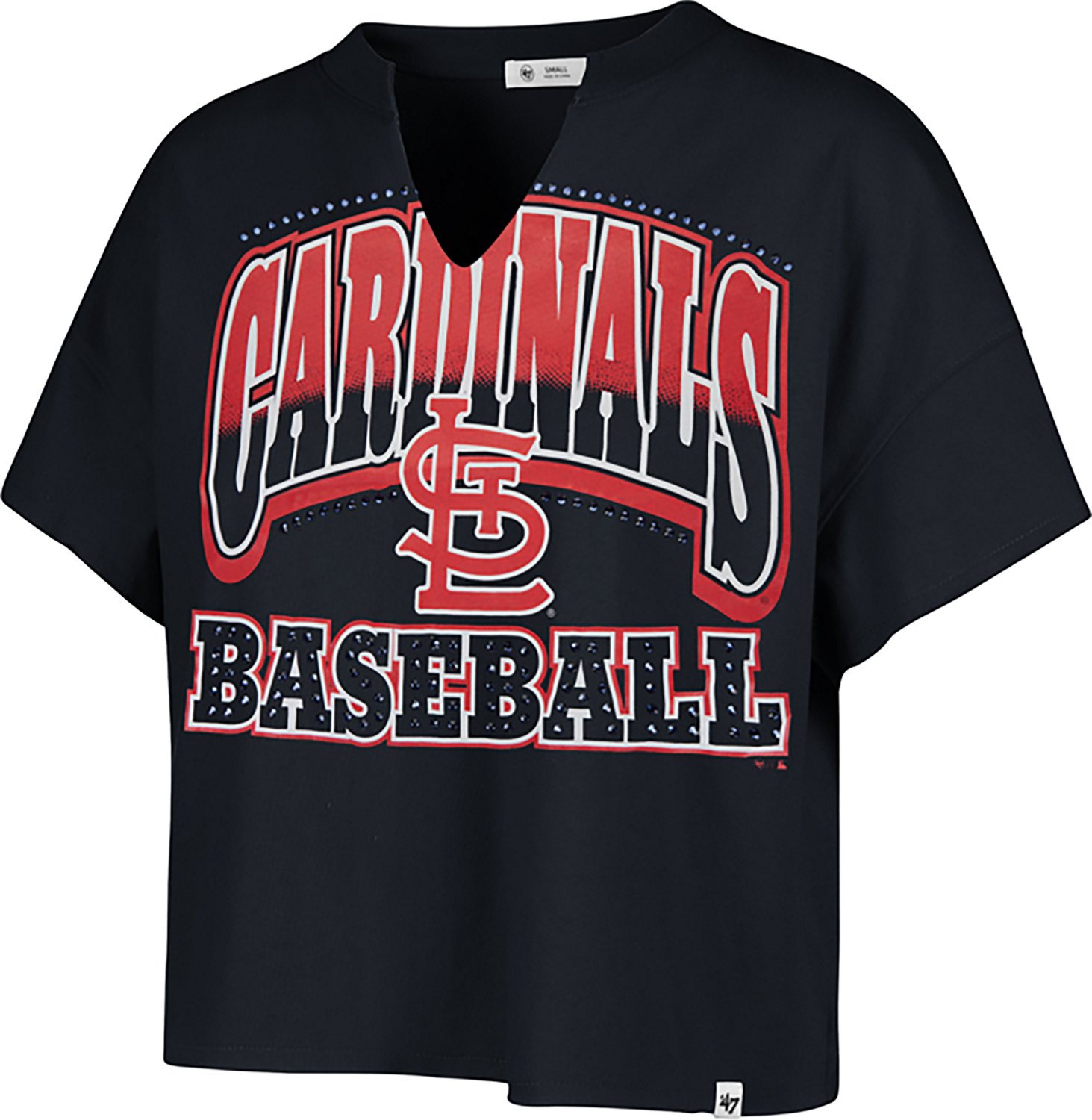 47 Women's Cardinals Win Big Oversize Notch Neck T-shirt