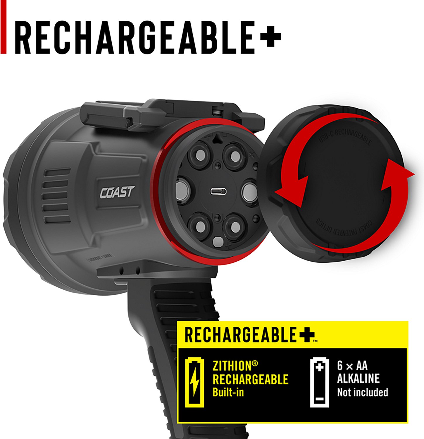 Coast LONGSHOT LS50R 5000L Rechargeable Spot Light - view number 4