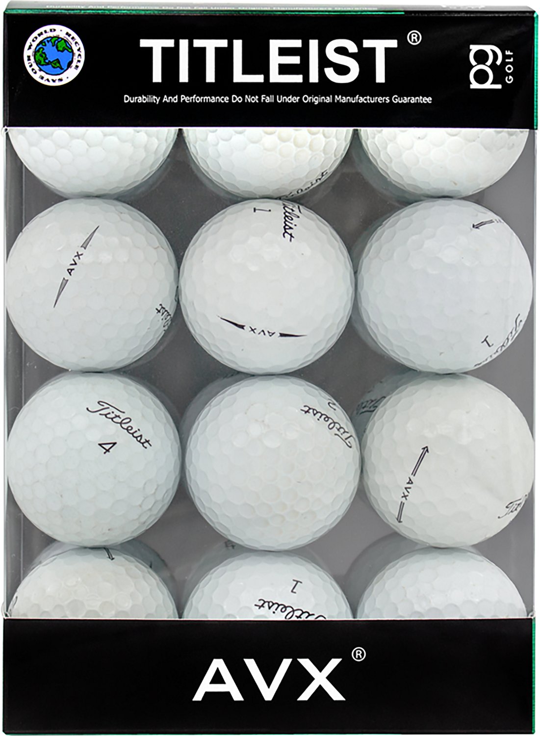 Reload Mid-Grade Recycled Titleist AVX Golf Balls 24-pack