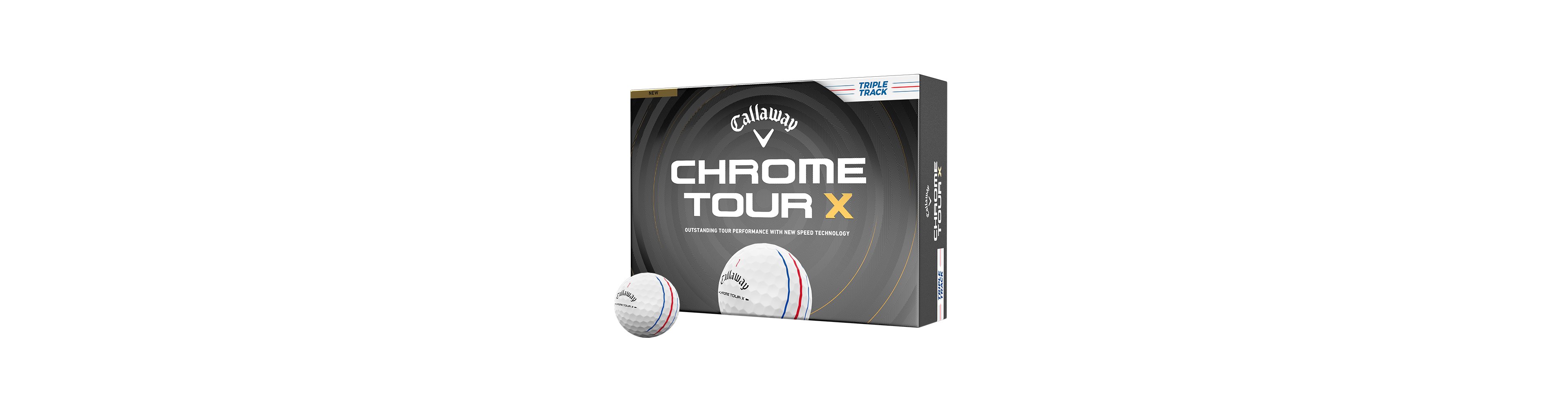 Callaway 2026 Chrome Tour X Triple Track Golf Balls 12-Pack