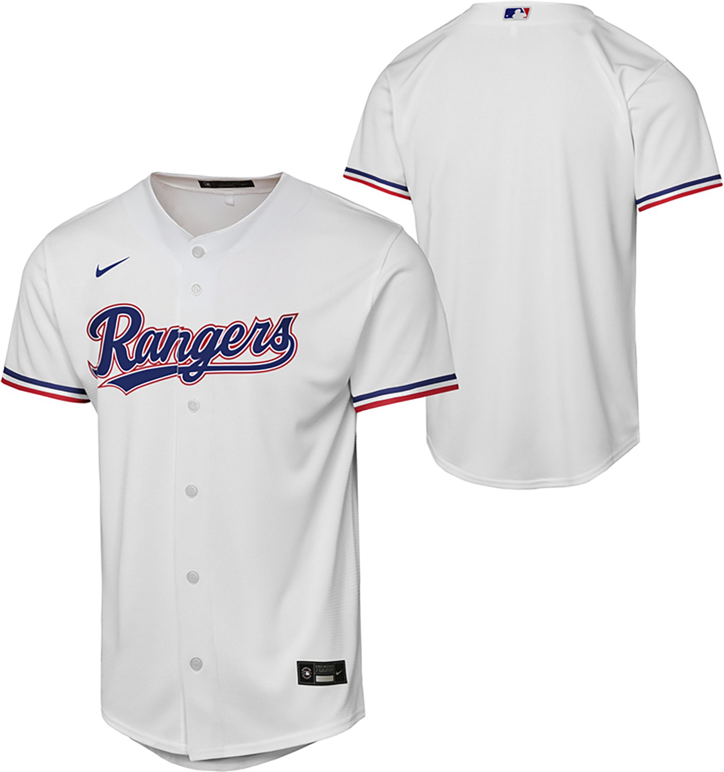 Nike Boys' Texas Rangers Home Baseline Jersey