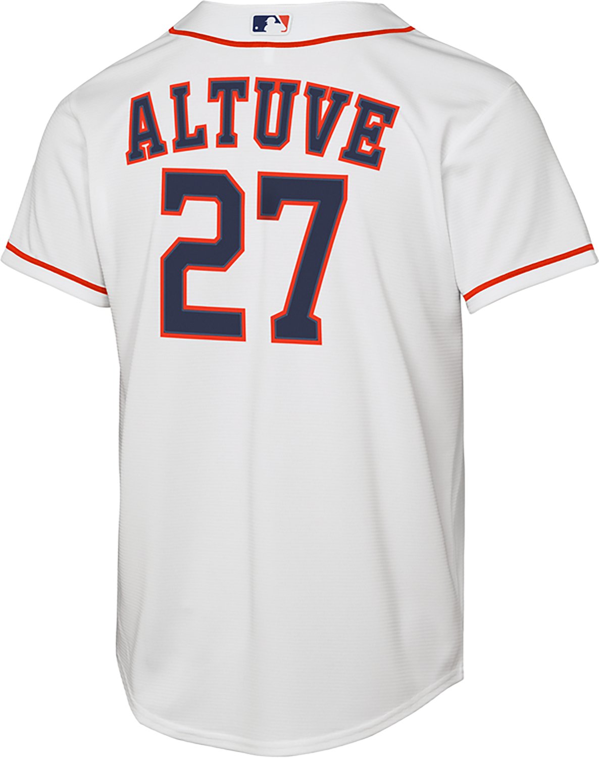 Nike Boys' Houston Astros Jose Altuve #27 Home Baseline Jersey - view number 3
