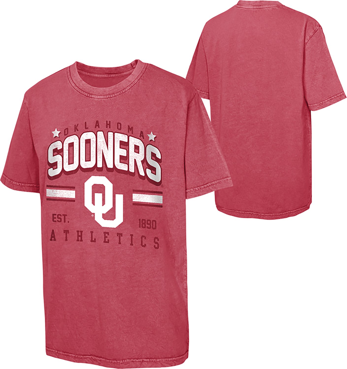 Outerstuff Boys’ University of Oklahoma Sure Shot Dye Washed Short-Sleeve T-Shirt
