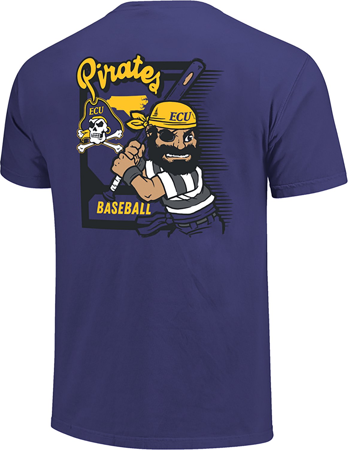 Image One Men's East Carolina University Baseball Card T-Shirt - view number 3
