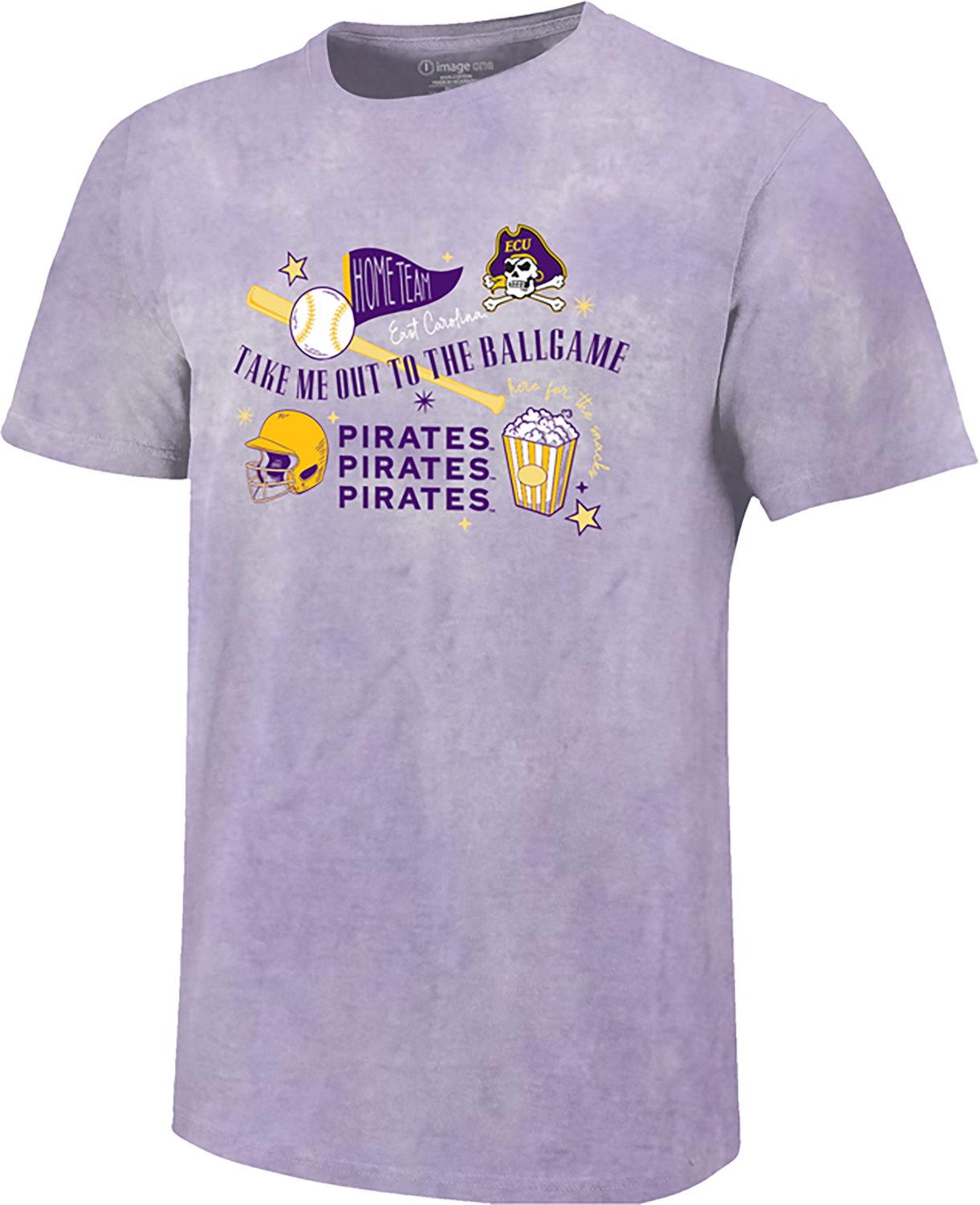 Image One Women's East Carolina University Take Me Out to the Ballgame Color Blast T-Shirt - view number 2