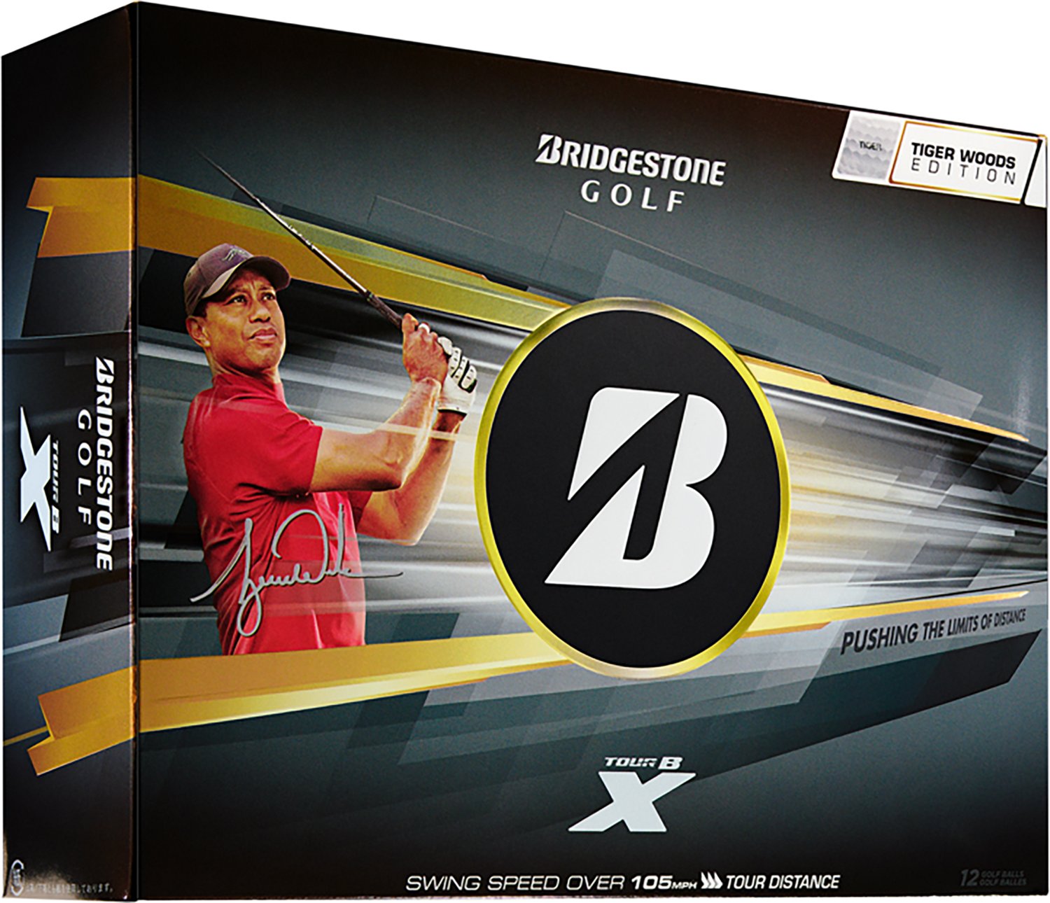Bridgestone 2026 Tour B X Tiger Woods Edition Golf Balls 12-Pack