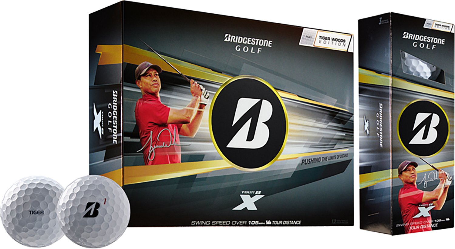 Bridgestone 2026 Tour B X Tiger Woods Edition Golf Balls 12-Pack