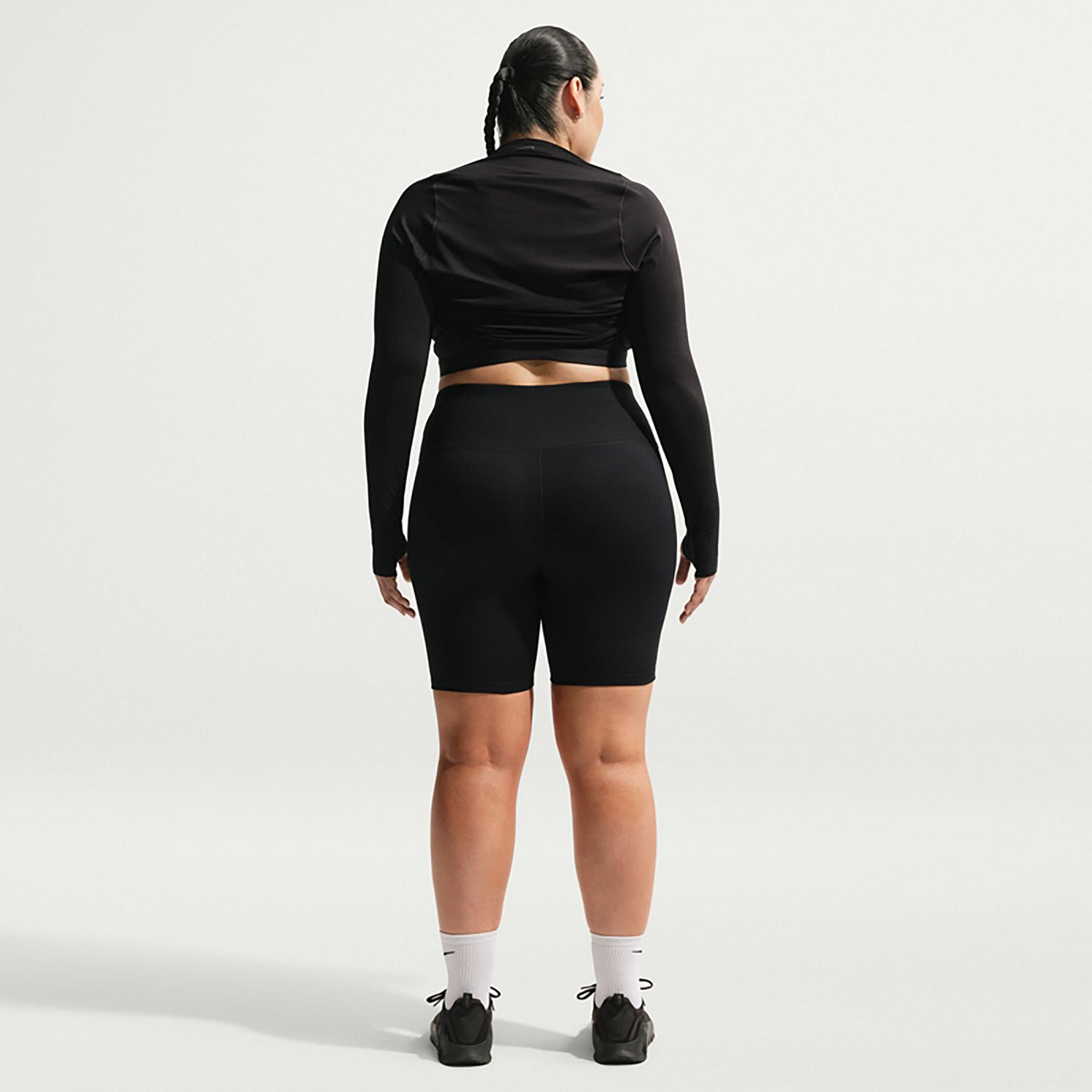 Nike Women's Dri-FIT One High Waisted Plus Size Biker Shorts 8 in - view number 2