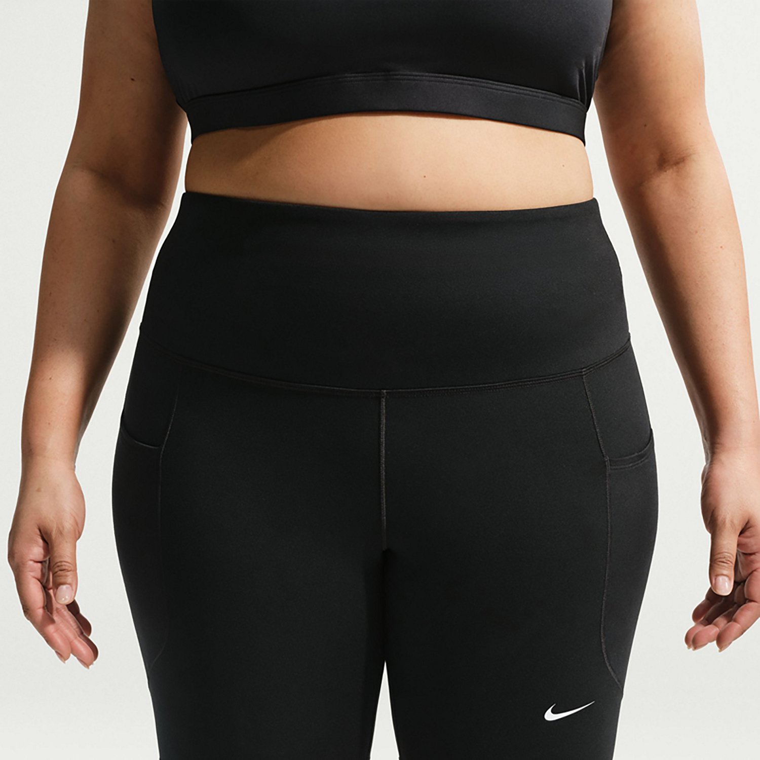 Nike Women's Dri-FIT One High Waisted Plus Size Biker Shorts 8 in - view number 3