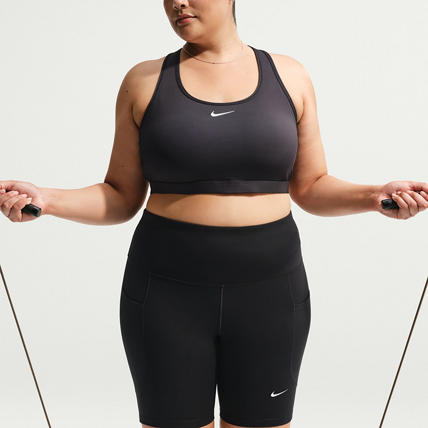 Nike Women's Dri-FIT One High Waisted Plus Size Biker Shorts 8 in - view number 5