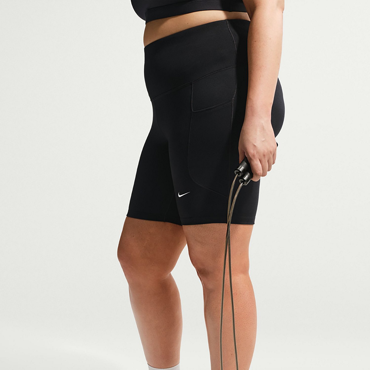 Nike Women's Dri-FIT One High Waisted Plus Size Biker Shorts 8 in - view number 6
