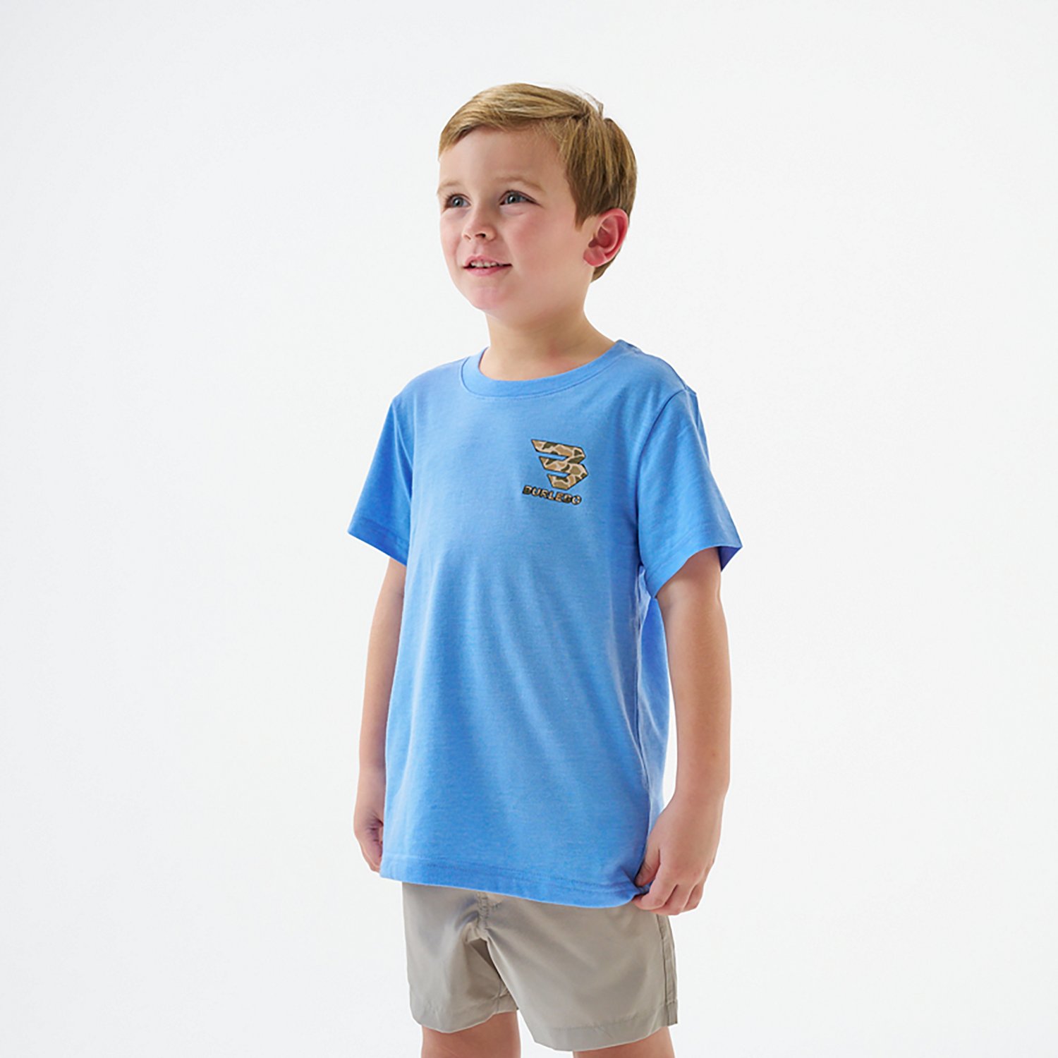 BURLEBO Boys' Mallard Camo Dog Short Sleeve T-shirt - view number 3