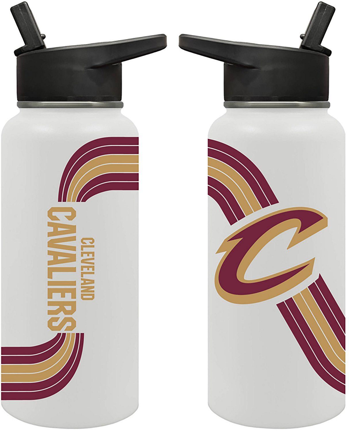 Great American Products Cleveland Cavaliers Retro Wave Thirst Hydration 32 oz Water Bottle - view number 2