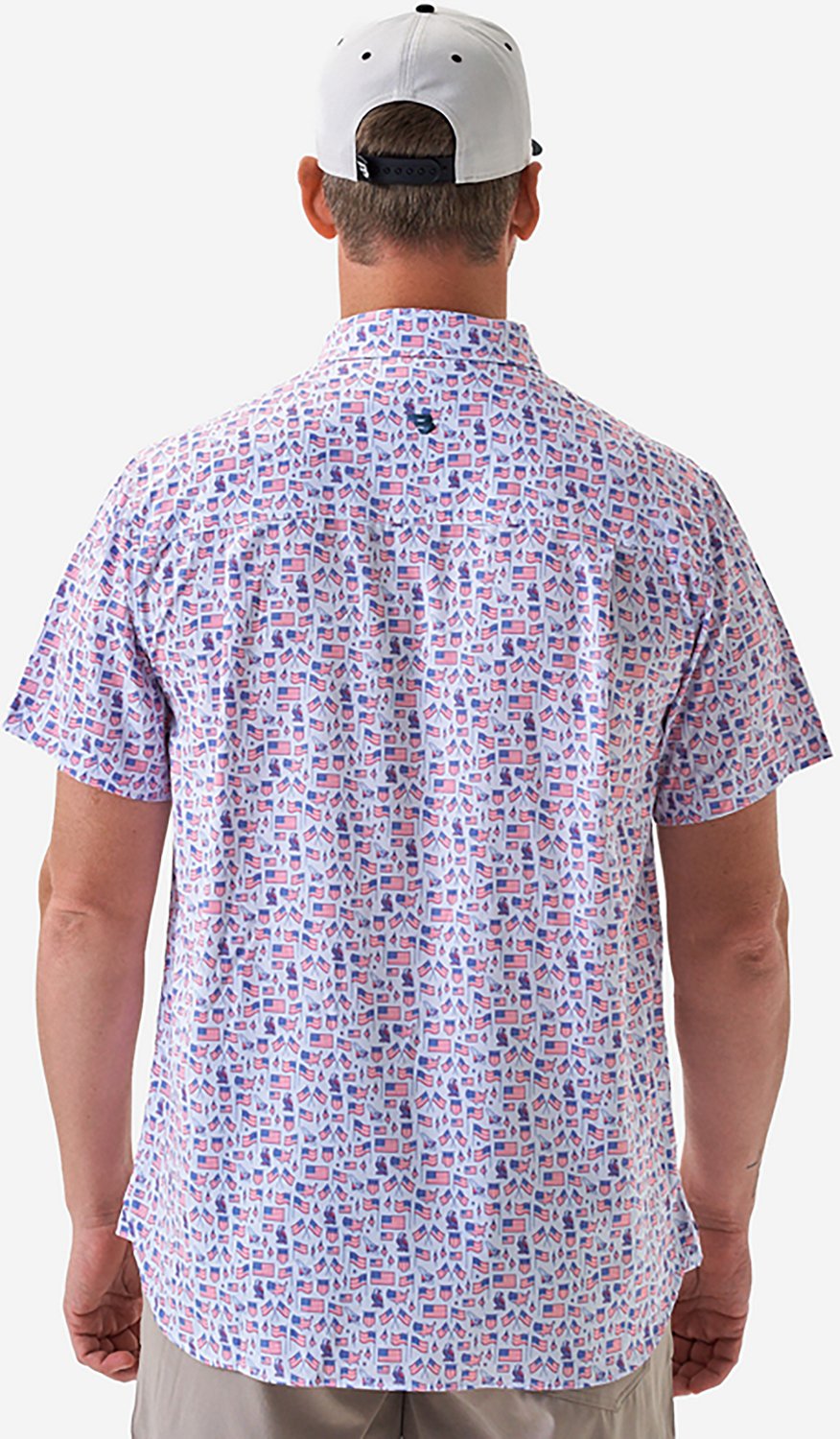 BURLEBO Men's Performance Button-Up Short Sleeve Shirt                                                                           - view number 2