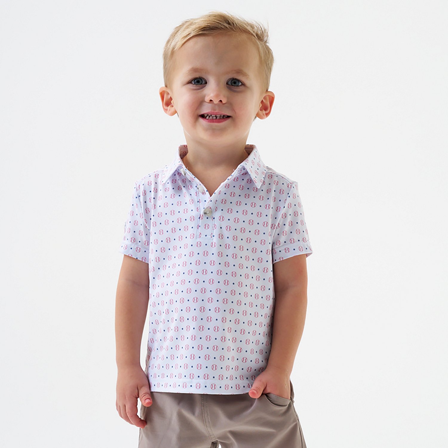 BURLEBO Toddler Boys' Performance Polo