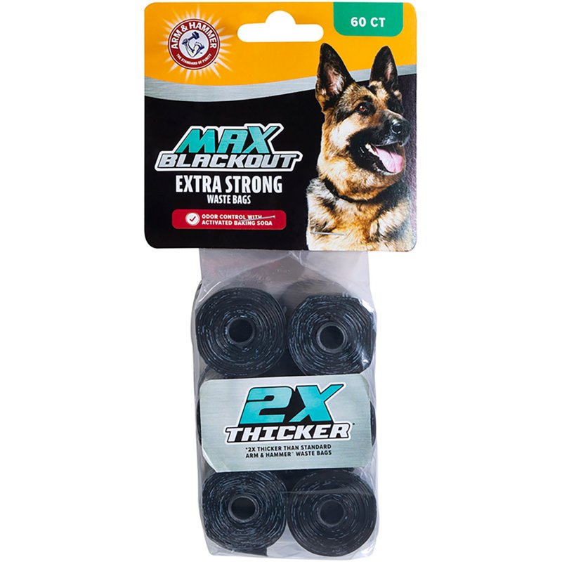 Arm & Hammer MAX Blackout Dog Waste 60-Pack