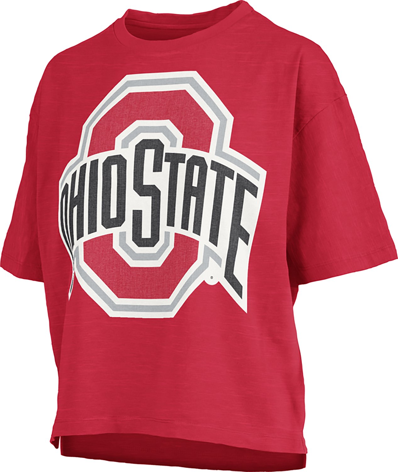 Pressbox Women's Ohio State Big Canvas Puff Castillo Motley Crew T-shirt